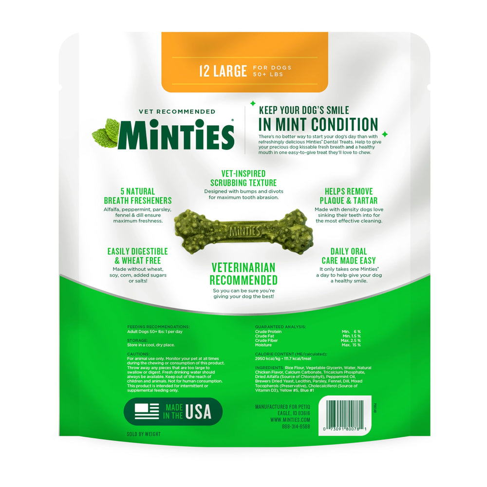Usage quotidien Minties pour une routine dentaire simplifiée.