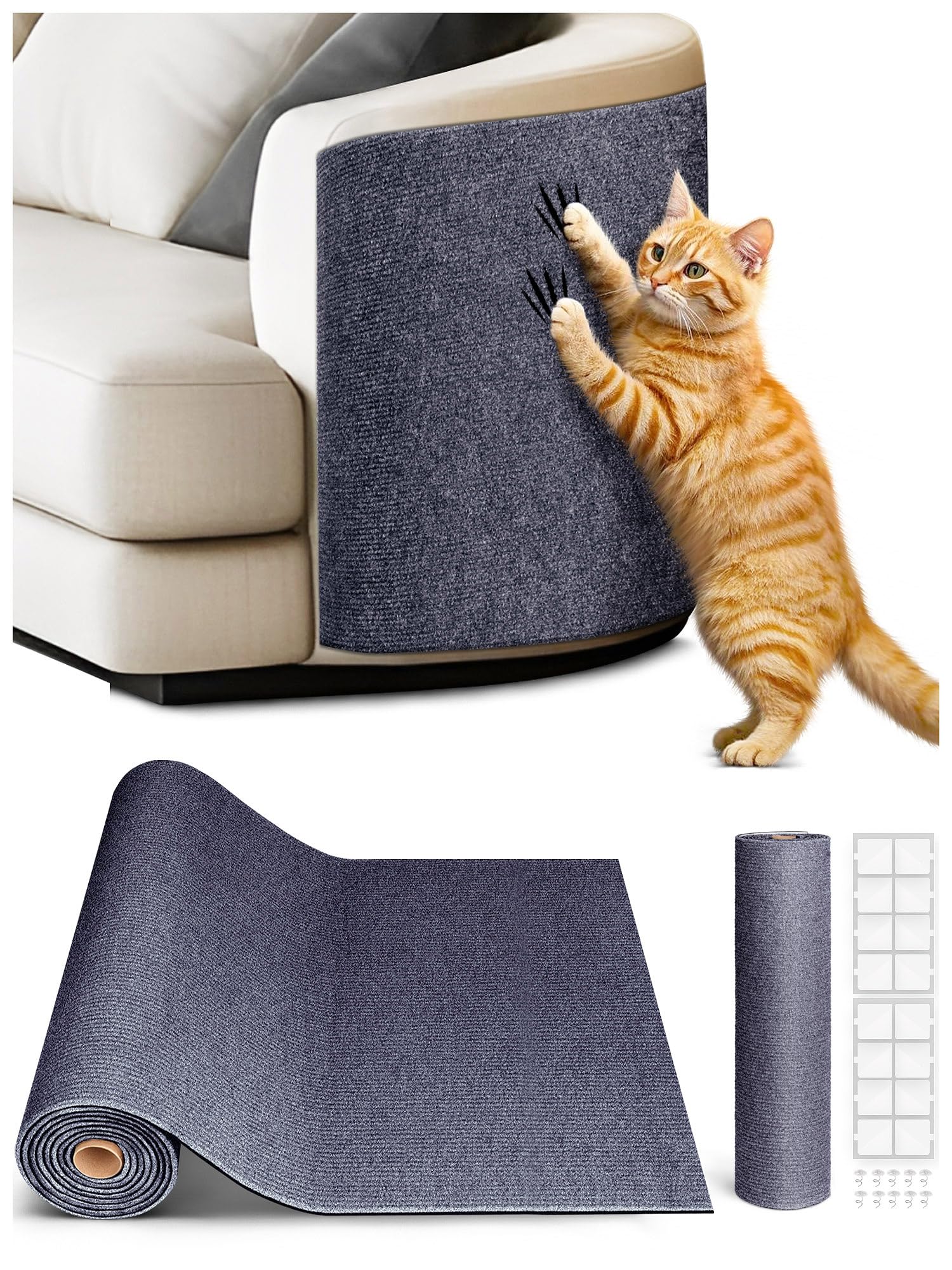 Minyii matel griffage chat grand-format, couverture complète pour meubles et canapés