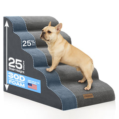 Miorun escalier pour chien extra-large, 25 pouces, soutien jusqu’à 80 lb près du lit haut.