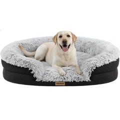 Lit orthopédique Miorun doux pour chien XXL, soutien confortable après l'exercice.