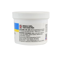 Miracle Care lingettes yeux chiens et chats jetables pour un nettoyage doux.