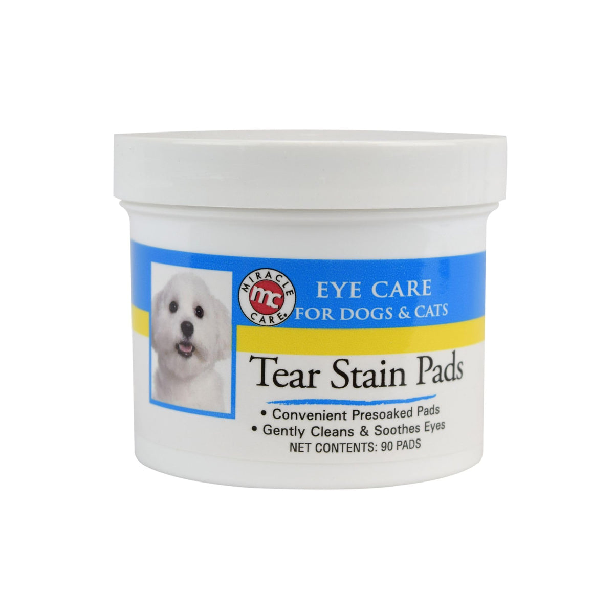 Miracle Care tampons-taches-larmes: kit pratique pour nettoyer les yeux des chiens et chats.