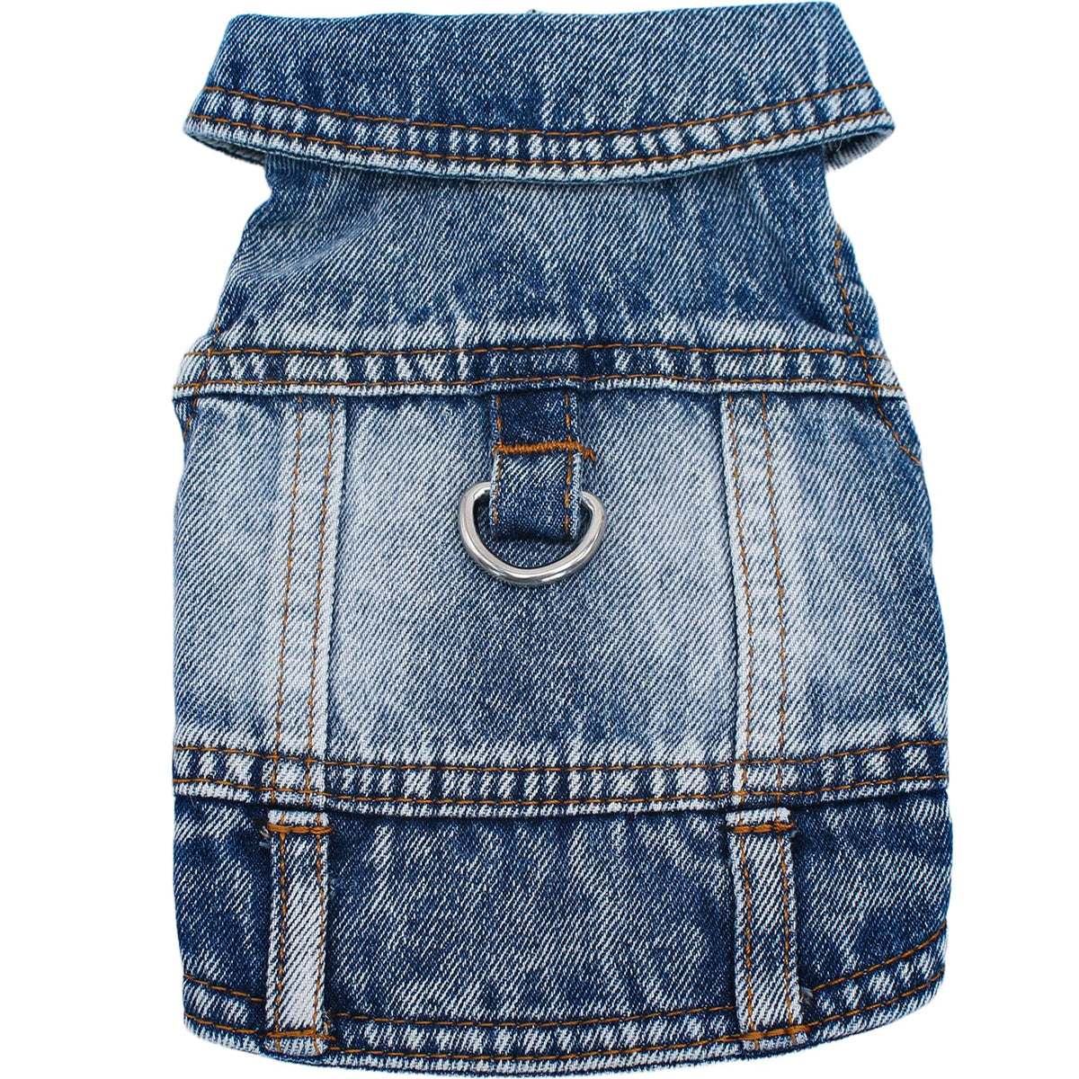 Veste denim western MISS PET pour petit chien bleu, confort quotidien