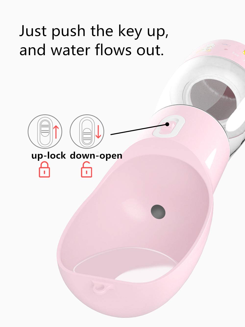 Misthis bouteille eau chien portable: étanche et fermeture anti-fuite pour les sorties sans souci.