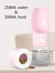 Misthis bouteille eau chien portable: bouton simple d’utilisation, opération à une main.
