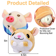 Housse Mity Rain pour balle interactive, motif hamster, remplacement facile et durable.