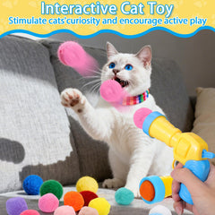 Balles pompon peluche Mity Rain : douceur et stimulation pour chats.
