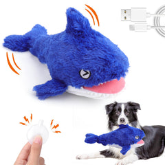 Jouet Mity rain Requin-Poisson bouge pour chien, stimule l activité physique.