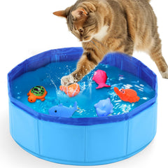 Mity rain Cat Pool poisson interactif, stimulation mentale et chasse ludique.