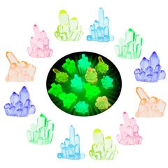 MIUPOO Glow Crystal – pierres lumineuses pour betta, ambiance nocturne apaisante.