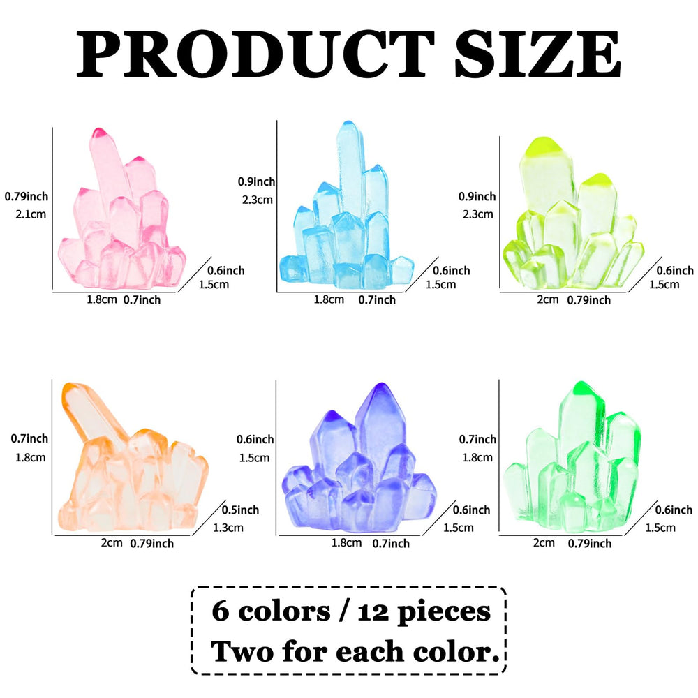 MIUPOO Glow Crystal – pierres décoratives d aquarium nano pour arrangements créatifs.