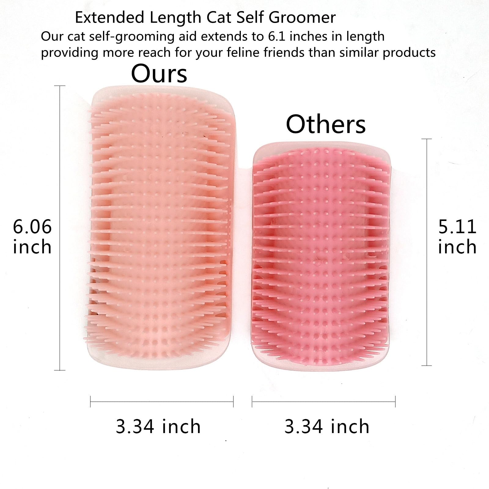 Massage doux avec Miwoowim, brosse murale qui apaise le chat pendant le toilettage.