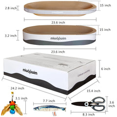 Miwoowim grattoir oval confort courbe, endroit douillet pour se blottir.