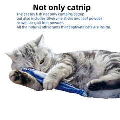 Miwoowim poisson-chat-materiau-coton-artificiel-doux: texture agréable pour mordre et transporter.