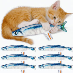 Miwoowim poisson-chat-peluche-douce-durable, idéal pour mordiller et jouer.