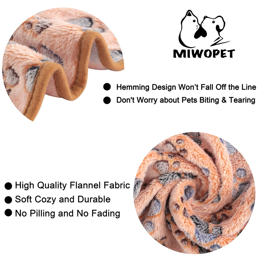 MIWOPET couverture chien patte imprimée, chaleur douillette.