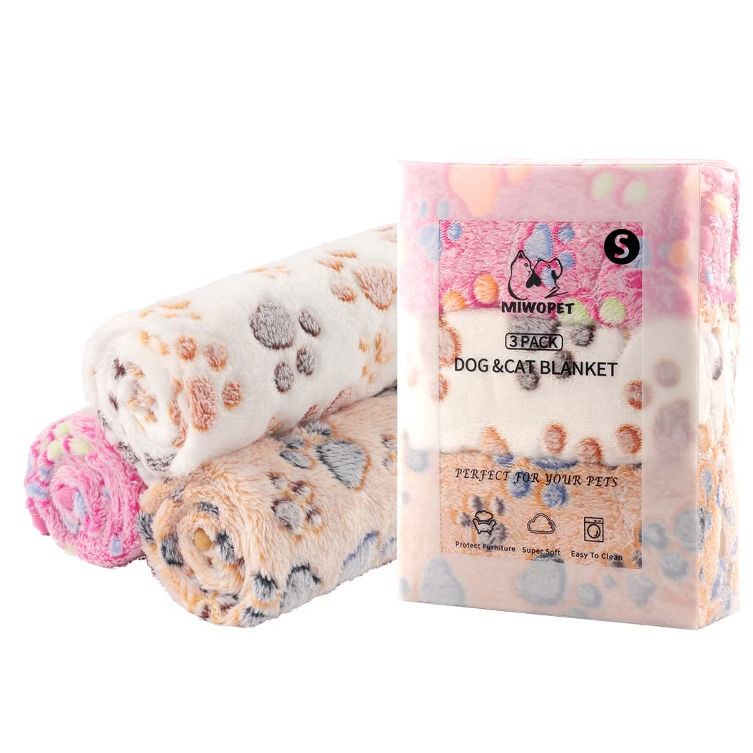 MIWOPET lot de 3 couvertures, pratique et polyvalent pour animaux.