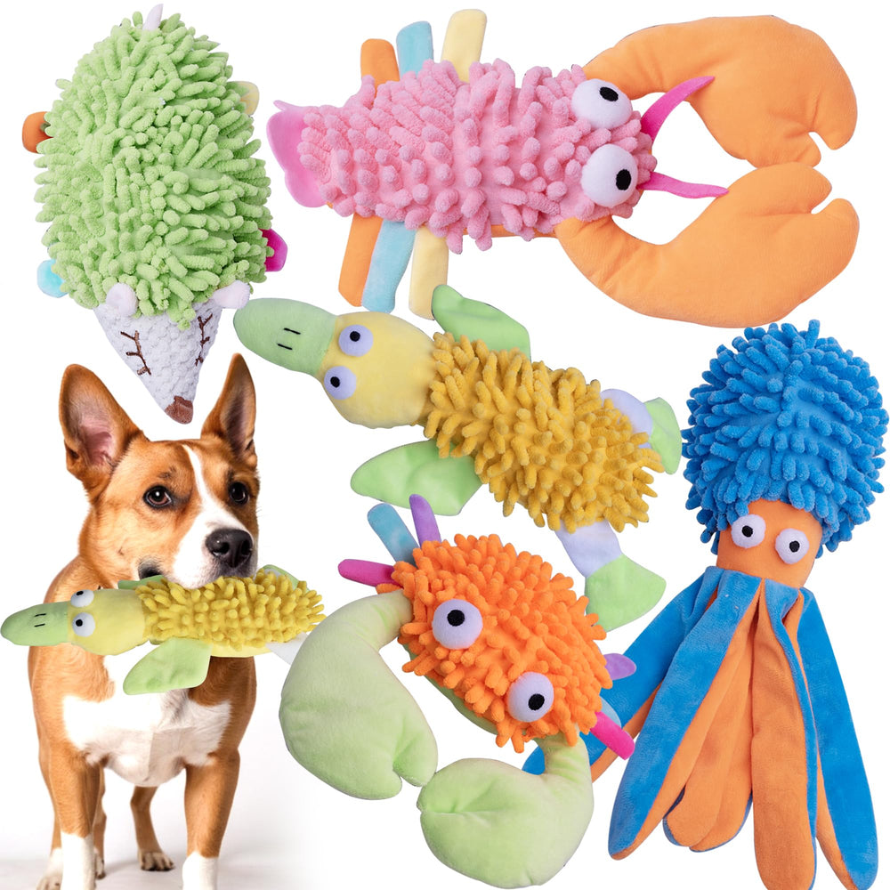 MIXCOTIA jouet pieuvre peluche: stimulation ludique et interaction renforcée avec votre chien.
