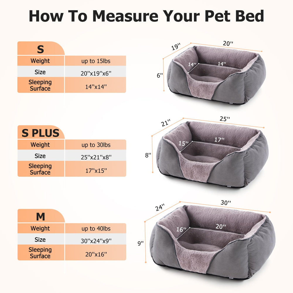 MixJOY coussin orthopédique gris – base stable, anti-dérapant idéal pour petits chiens.