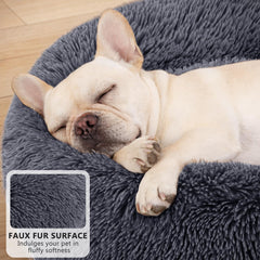 MixJOY coussin rond douillet, idéal pour chats et petits chiens.