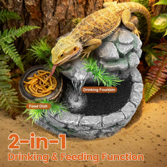 MIXJOY fontaine reptile pompe silencieuse pour habitat paisible