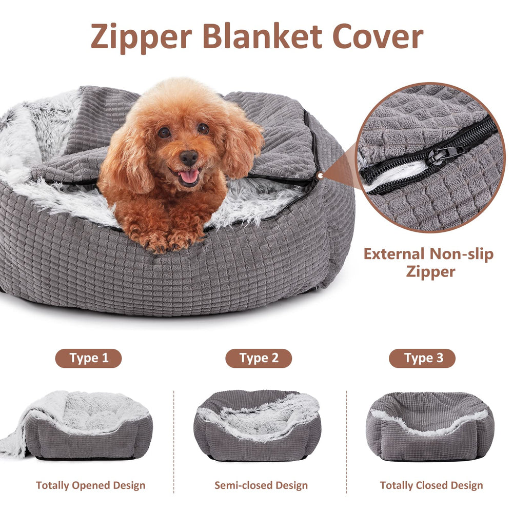 MIXJOY interieur en peluche longue, chaleur douce pour les siestes.
