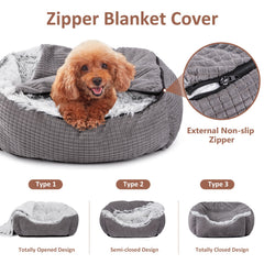 MIXJOY interieur en peluche longue, chaleur douce pour les siestes.