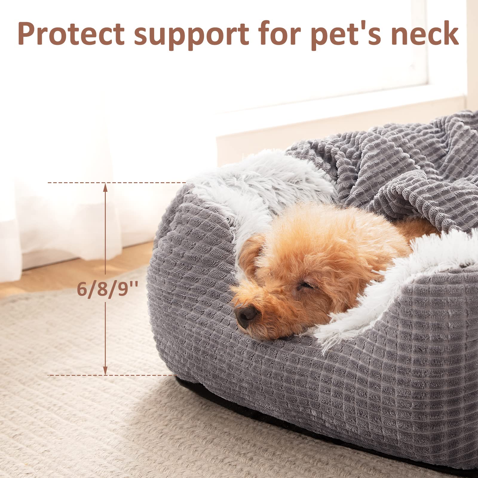 MIXJOY lit chien base antidérapante pour stabilité sur le sol