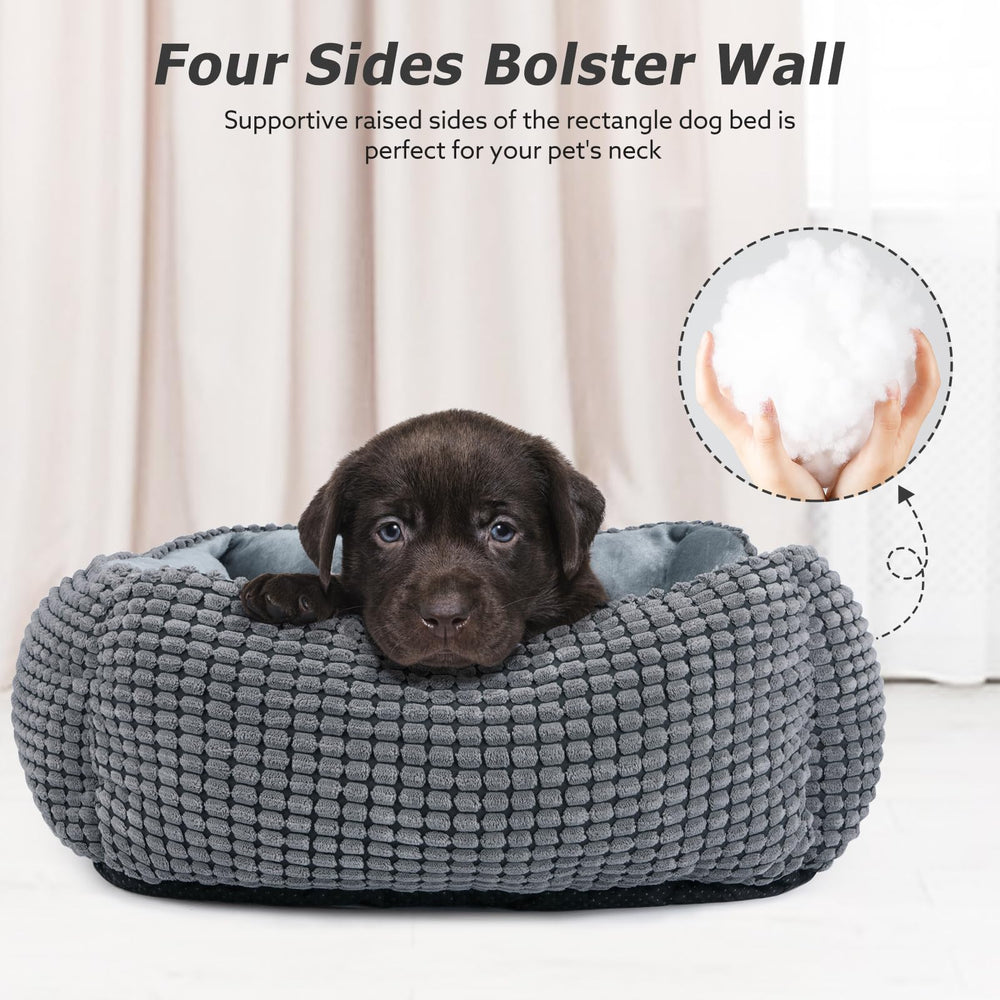 Lit MIXJOY pour chien, rectangle doux velours, confort durable.