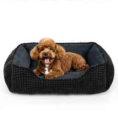 MIXJOY lit chien rectangulaire lavable offrant confort immédiat pour petits chiens
