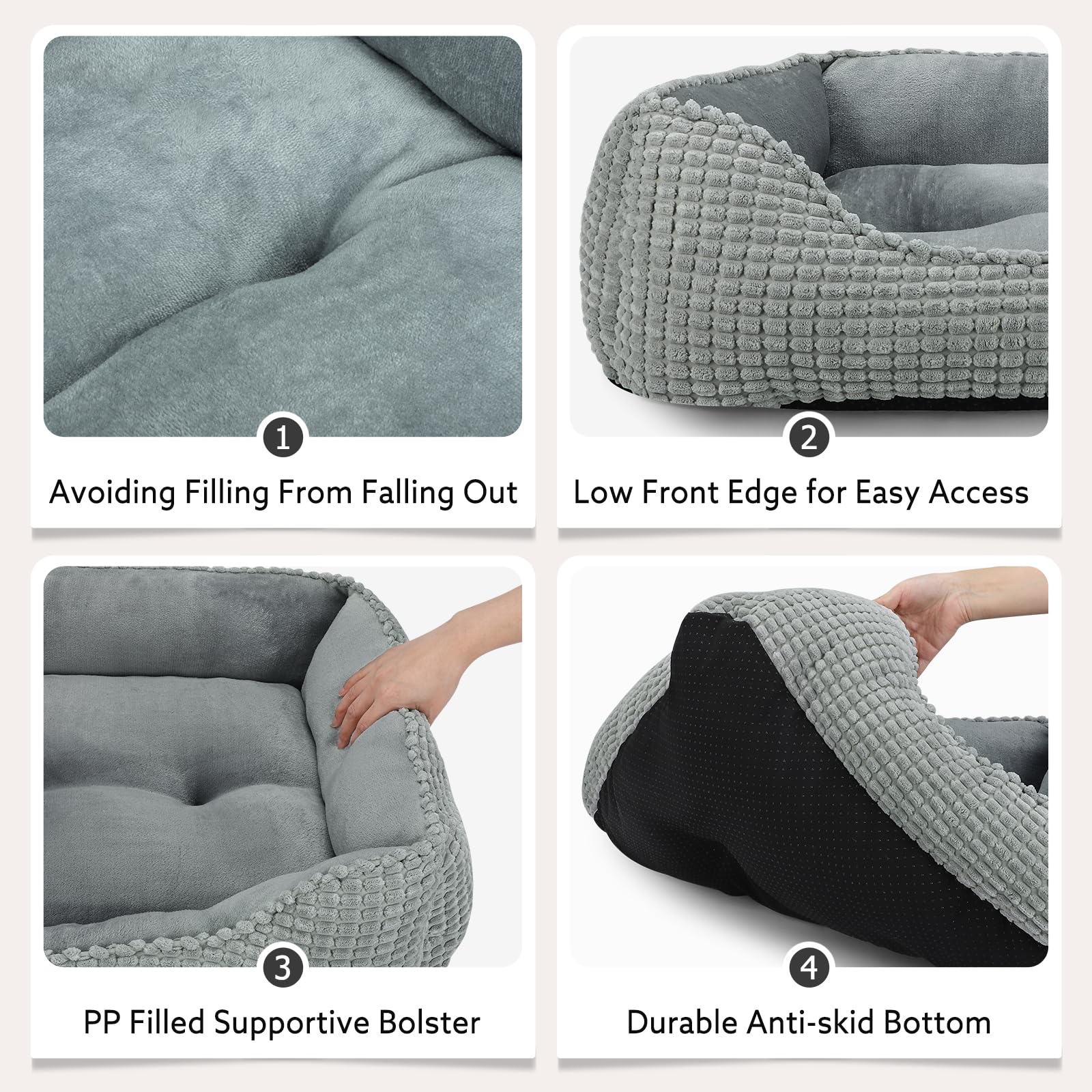 Tissu flanelle doux MIXJOY procure chaleur et confort nocturne pour votre chien.