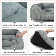 Tissu flanelle doux MIXJOY procure chaleur et confort nocturne pour votre chien.