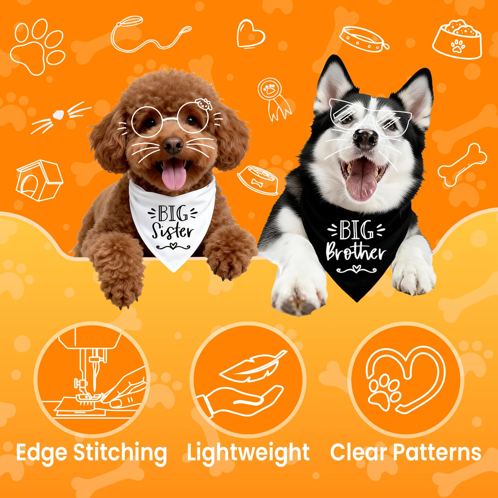 Bandana Mixrowa pour chien en toile durable, parfait pour l'extérieur.