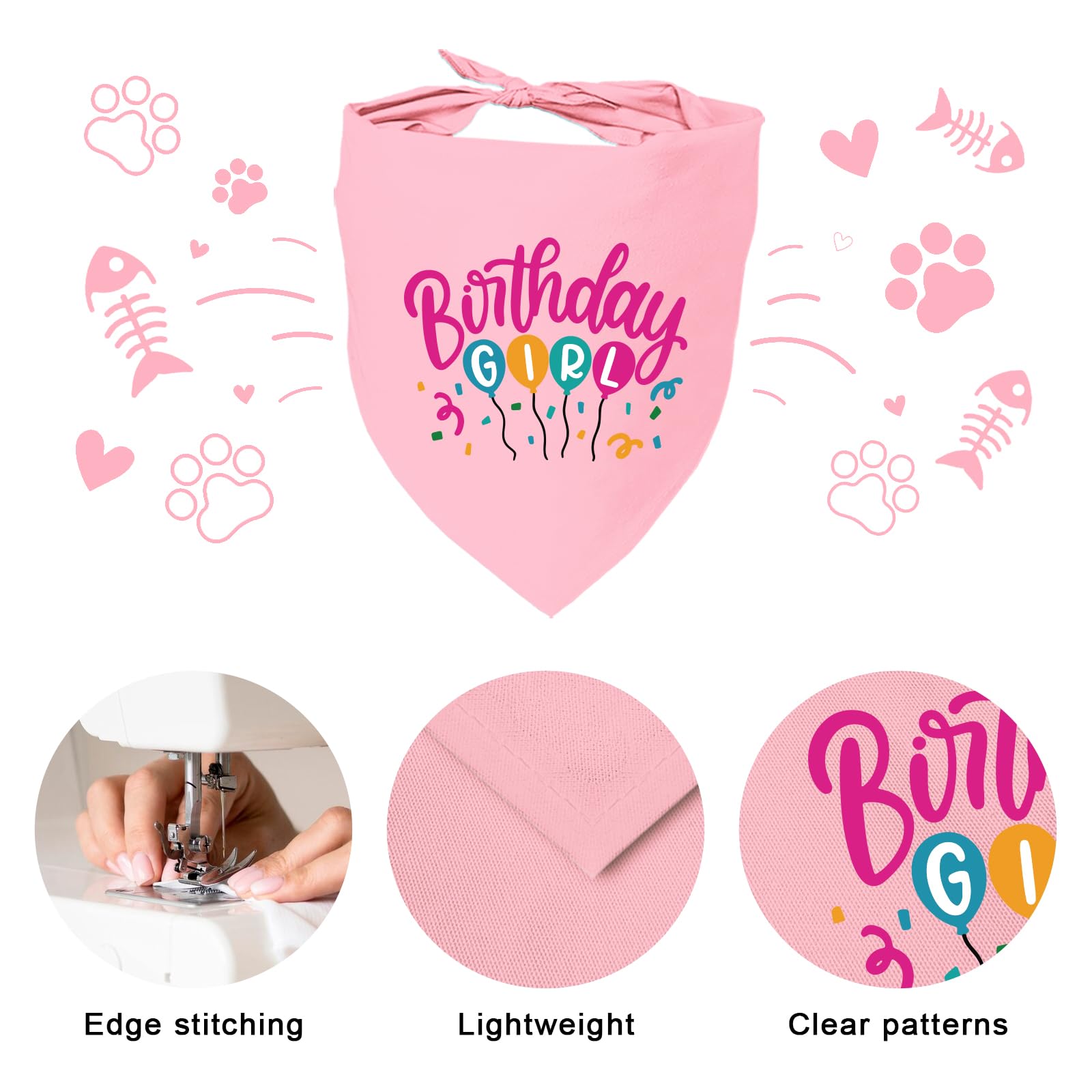 Mixrowa bannière chat anniversaire, décor charmant pour la pièce et l'arrière-plan.