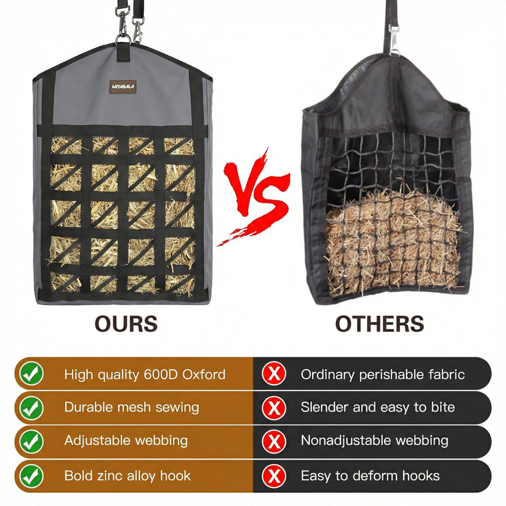 MIYABALA sac de foin hay bag résistant 600D garantissant durabilité et longévité