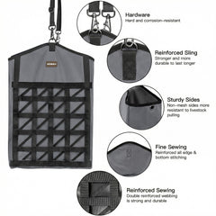 MIYABALA sac de foin hay bag suspension reglable adaptable à différents animaux