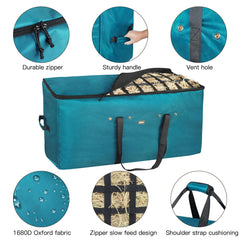 MIYABALA: sac-paille portable avec poignées facilitant le transport.