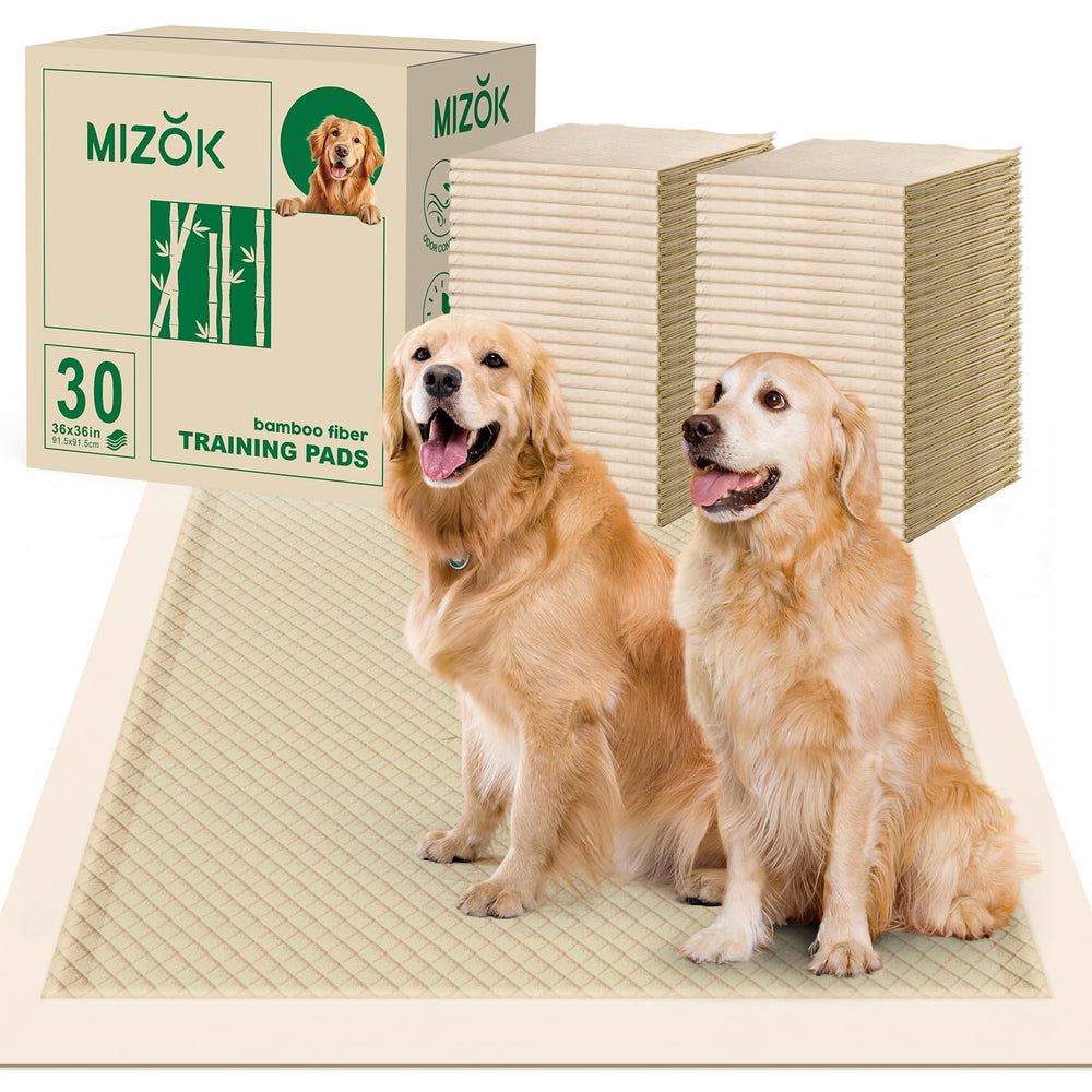MIZOK tapis-pipi en bambou 36x36 po, grande taille, absorption élevée.