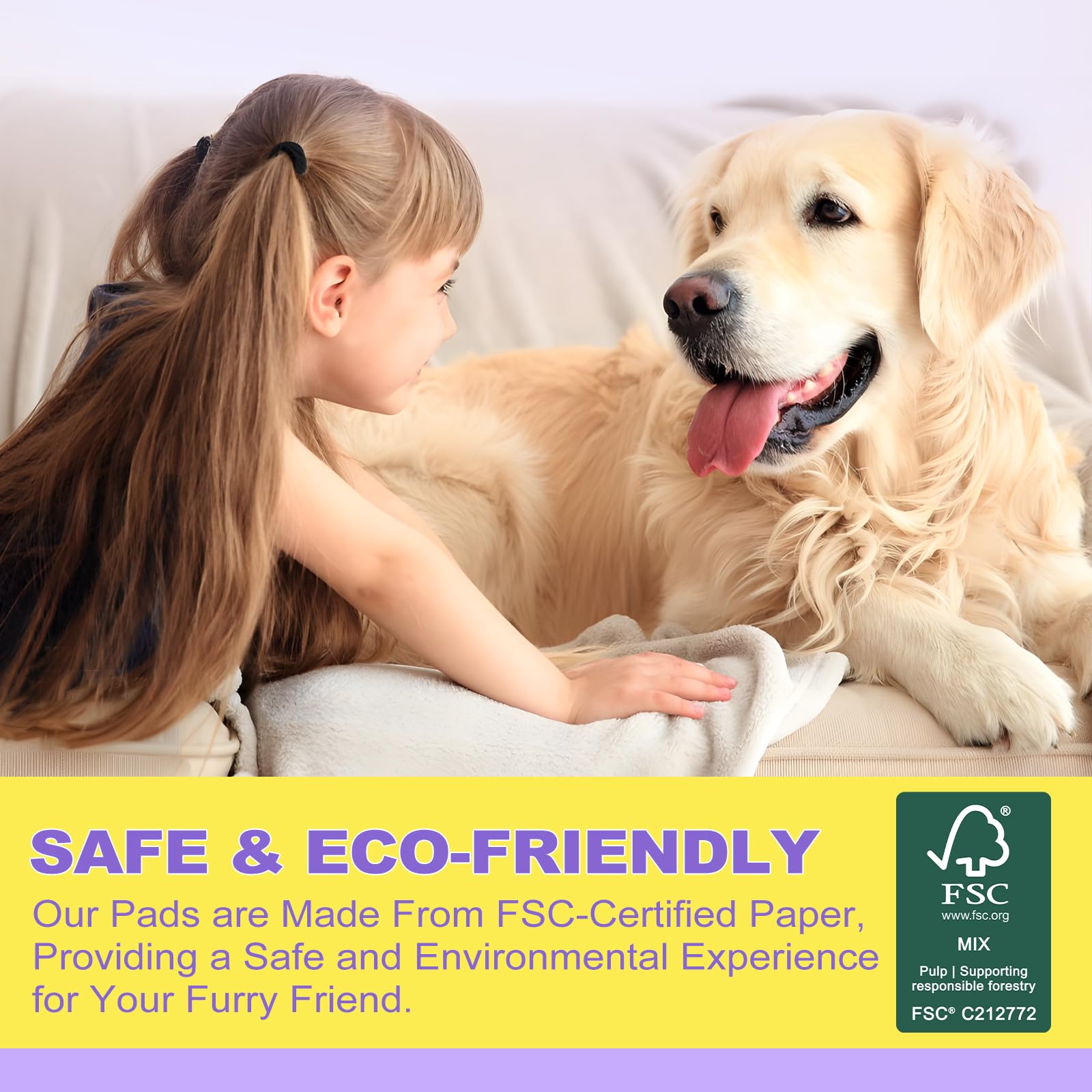 MIZOK Puppy Pads 28x34: solution pratique pour apprentissage propreté.