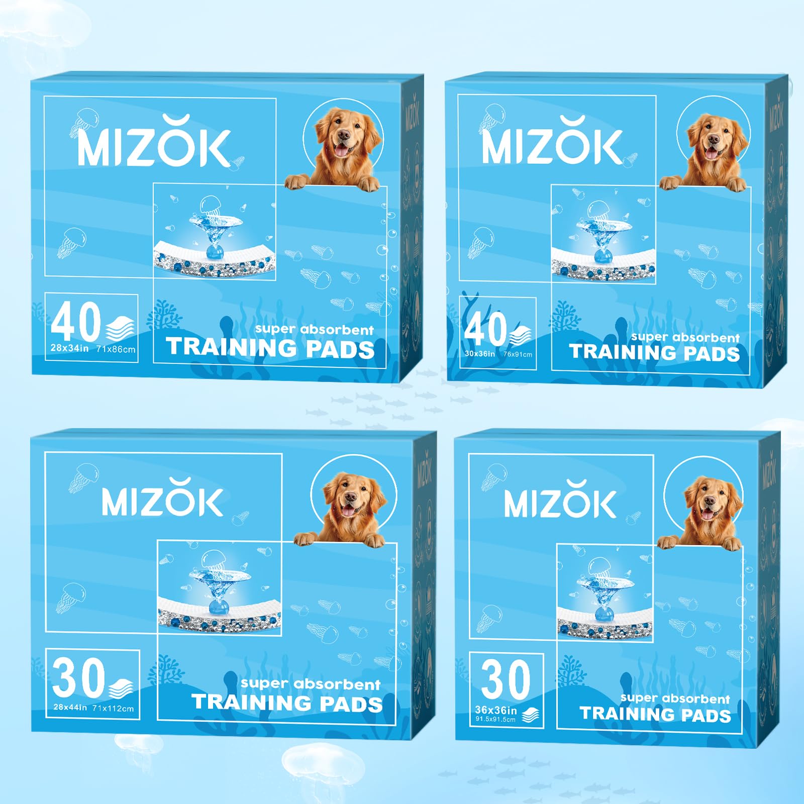MIZOK systeme six couches absorbantes offre une absorption efficace.