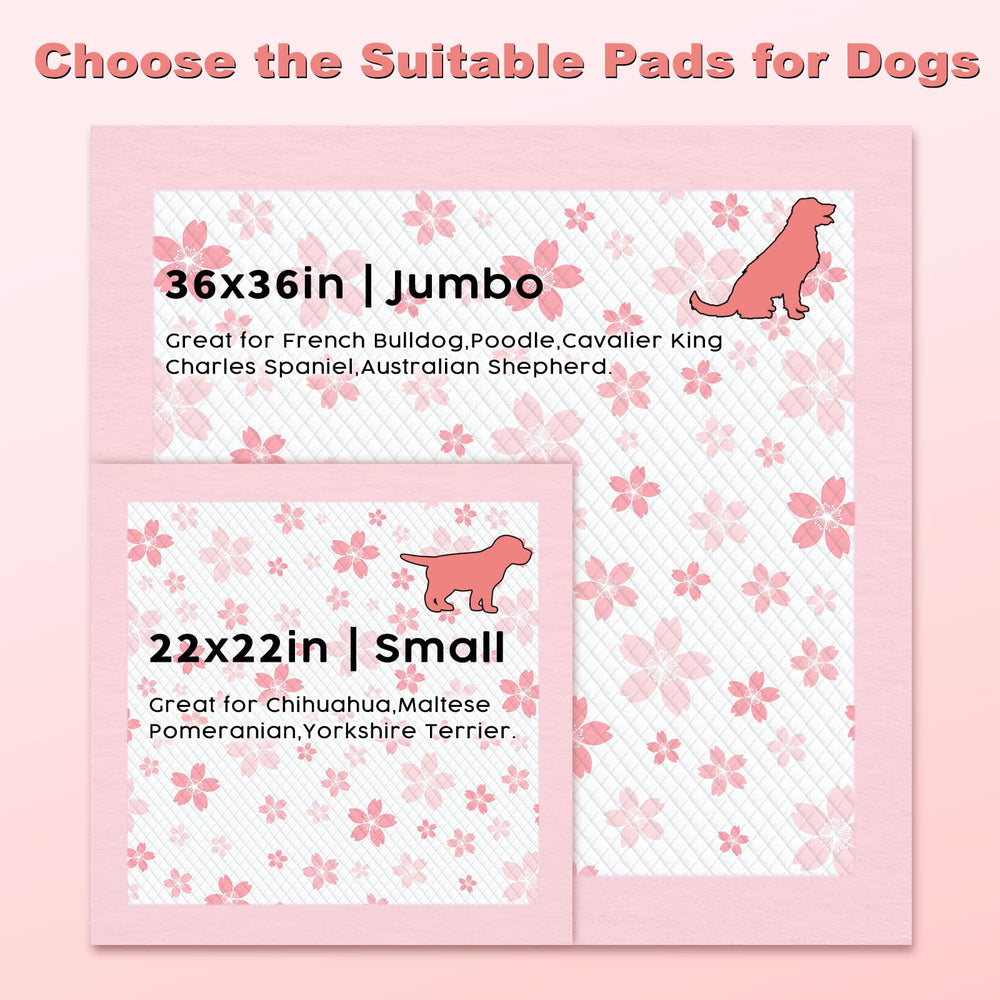 MIZOK tapis chiots rose cerisier, adhesif-base securisant le glissement.