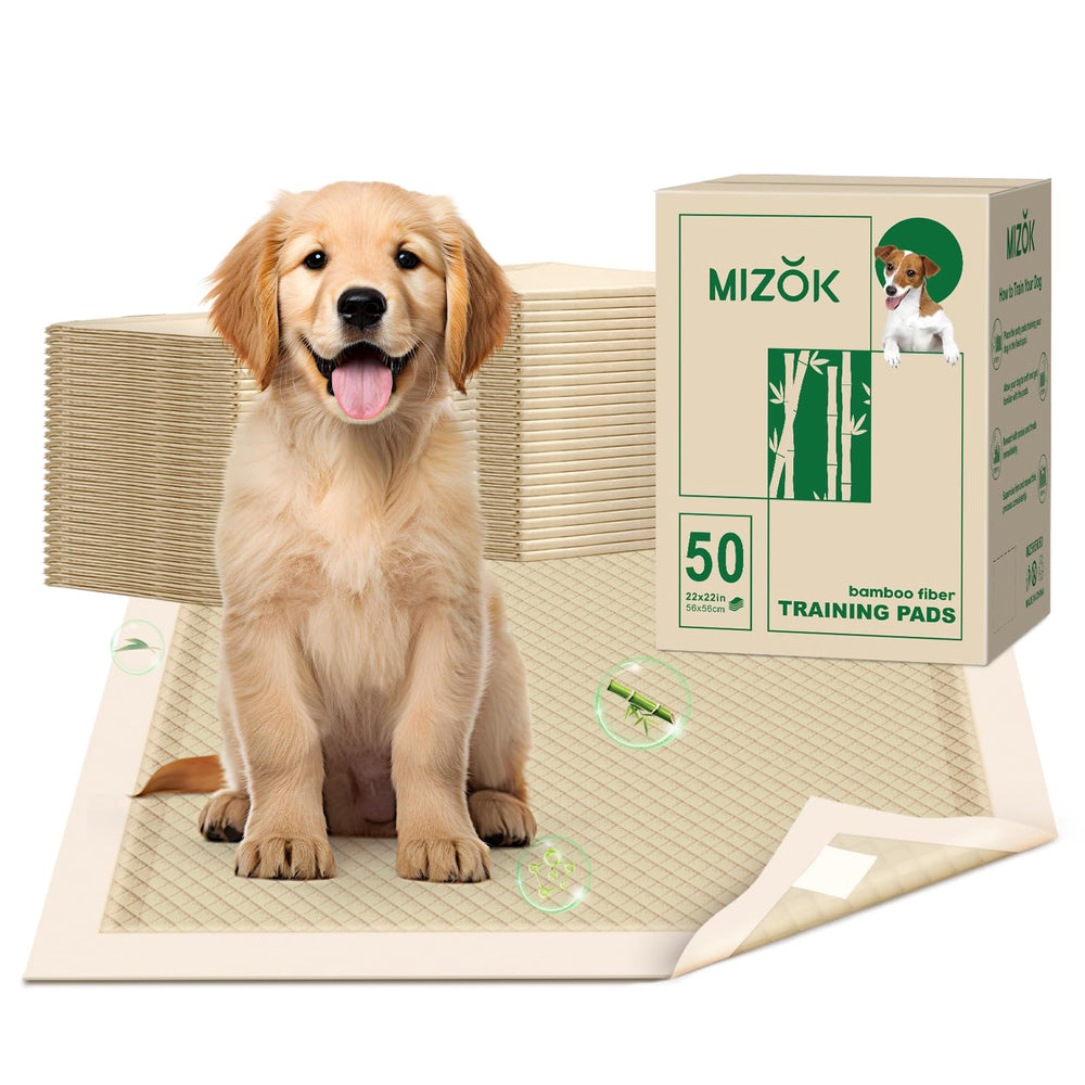 MIZOK tapis d'entraînement chiots 22x22 prêt à l'emploi et absorbant