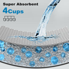 MIZOK tapis-pipi chiot surface rapide sechage design 3D diamant.
