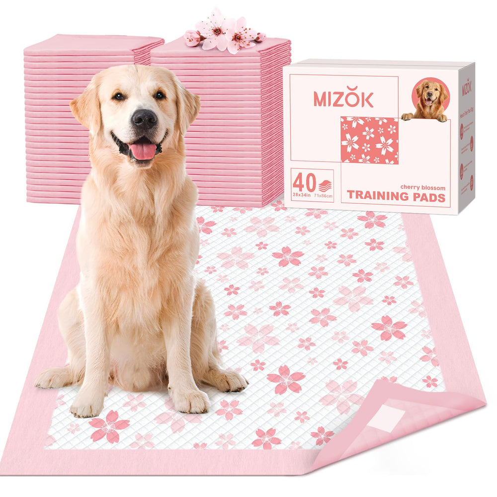 MIZOK Tapis-potty design fleur de cerisier rose, élégant et pratique pour l'apprentissage.
