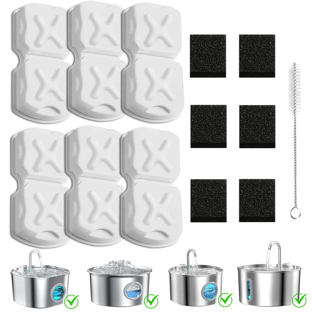 MJYNITE kit-filtration-fontaine-chat-ensemble pour eau plus propre et fraîche