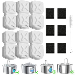 MJYNITE kit-filtration-fontaine-chat-ensemble pour eau plus propre et fraîche