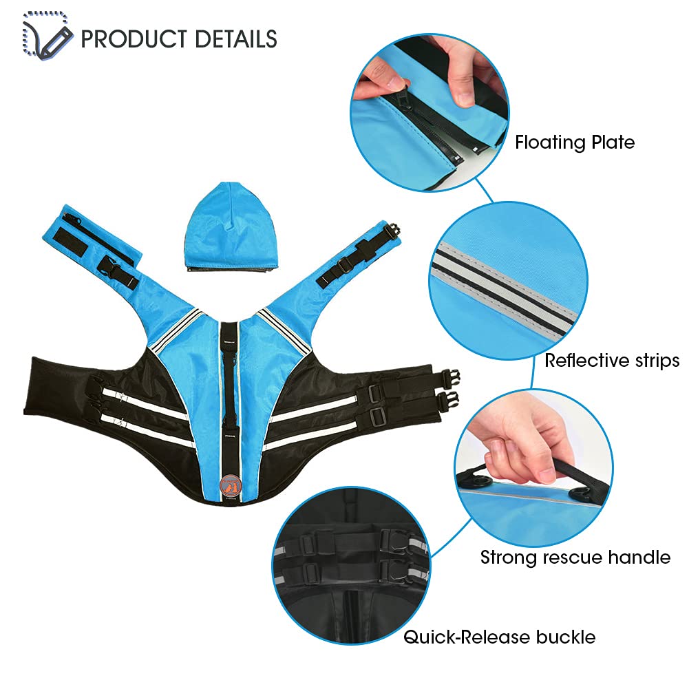 Mklhgty gilet chien flottabilite elevee: stabilité accrue lors des baignades