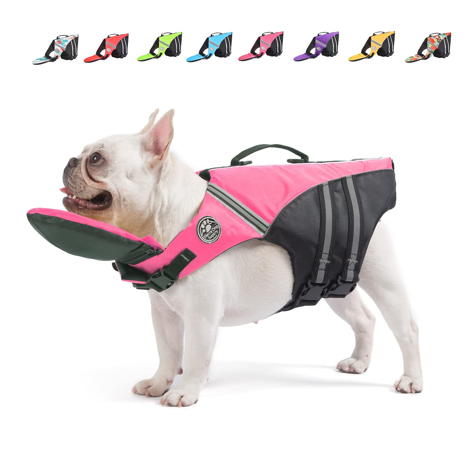 Gilet de sauvetage Mklhgty avec flottabilité élevée pour chiens nerveux près de l'eau
