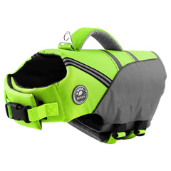 Gilet sauvetage Mklhgty pour chien dans la piscine, meilleure visibilité et sécurité.