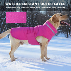 Mklhgty manteau chien bandes-reflechissantes rose xl securite nocturne